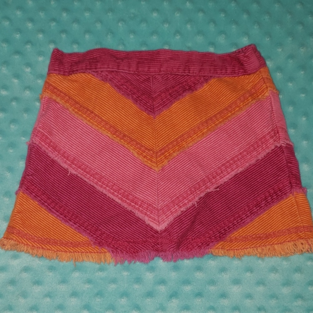 Children's Place 3T Hot Pink/Orange Corduroy Skort